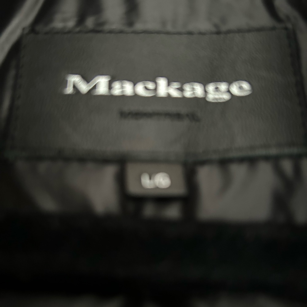 Mackage size large coat with fur hoodie
